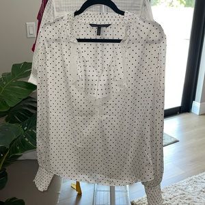 White House Black Market-Polka Dot Blouse